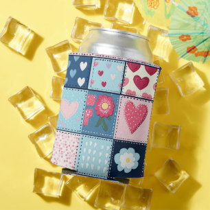 Reizendes süßes Patchwork-Design  Dosenkühler