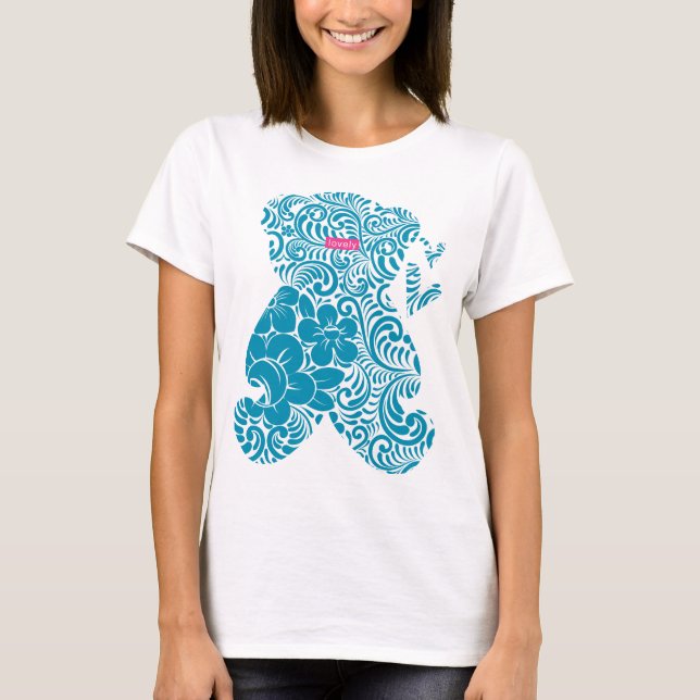 Reizendes T-Shirt (blauer Bär) (Vorderseite)
