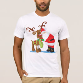 Reizendes Weihnachtsmann- und Ren-| Shirt