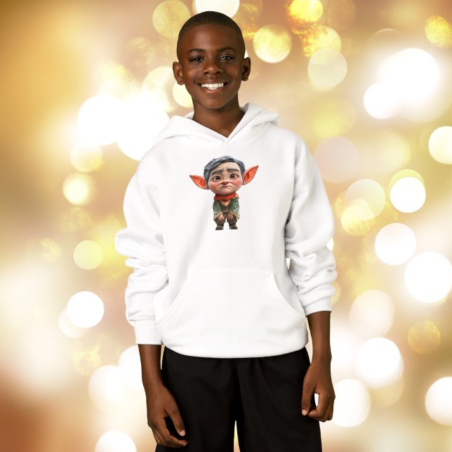 Reiziger Vater Weihnachts-Elf-Junge Hoodie (Von Creator hochgeladen)