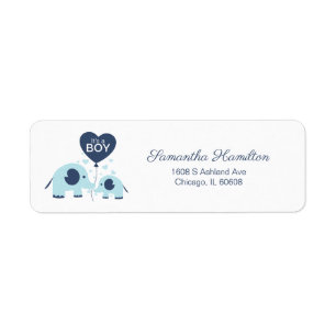Reizvolle Blaue Elefant Junge Babyparty