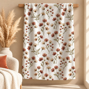 Reizvolle Boho-Kupfer-Sage-Blumen-Decke-Dekoration Sherpadecke