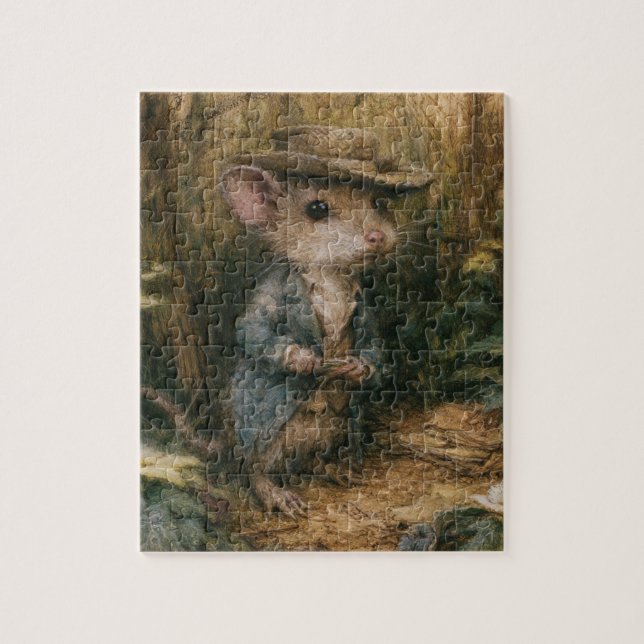 Reizvolle Fantasy-Maus Puzzle (Vertikal)
