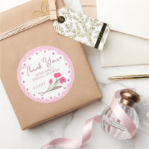 Reizvolle rosa verspielte Dankeschön-Brautparty