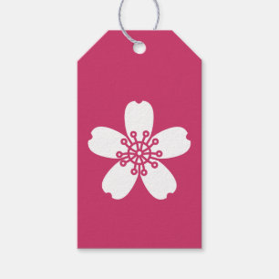 Reizvolle Sakura in Himbeer-Geschenkanhänger Geschenkanhänger