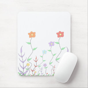 Reizvolle Wildblumen-Mauspad Mousepad
