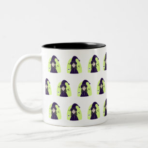 Reizvolle wütende süße Hexe Zweifarbige Tasse