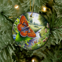 Reizvoller Atlantis-Perlmutterfalter-Schmetterling