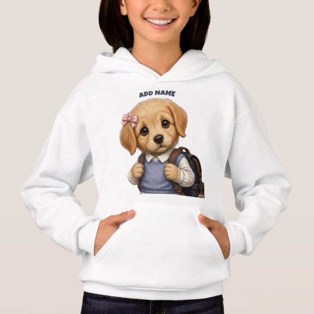 reizvoller Labrador Weibchen Welpe Hoodie (Vorderseite)
