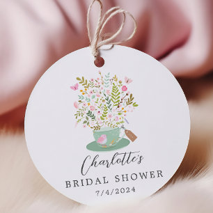 Reizvolles Florales Tees Brautparty Geschenkanhäng Geschenkanhänger
