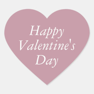 Reizvolles Mauve - Rosa Herz Valentinstag-Aufklebe Herz-Aufkleber