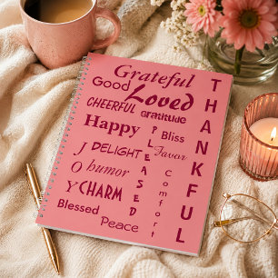 Reizvolles Pinkes Affirmations-Notizbuch Notizbuch