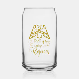 Rejoice Angel Elegant Gold Religious Christmas Dosenglas