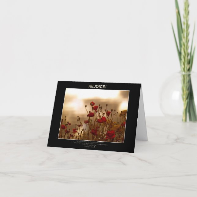 REJOICE ~ MITTEILUNGSKARTEN (Vorderseite)