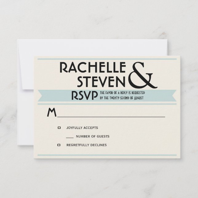 Reklboard Wedding RSVP (Vorderseite)