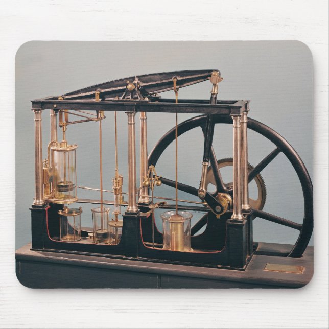 Rekonstruktion des Dampf-Motors James-Watts Mousepad (Vorne)