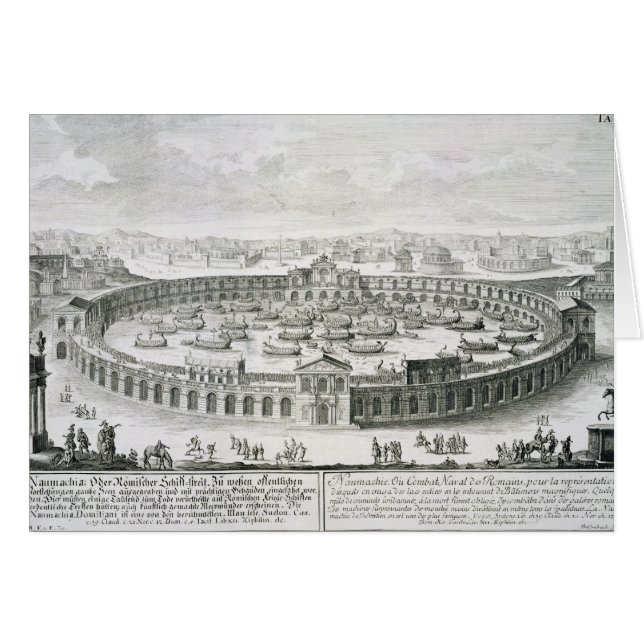 Rekonstruktion einer römischen Seeschlacht, von (Vorderseite (Horizontal))