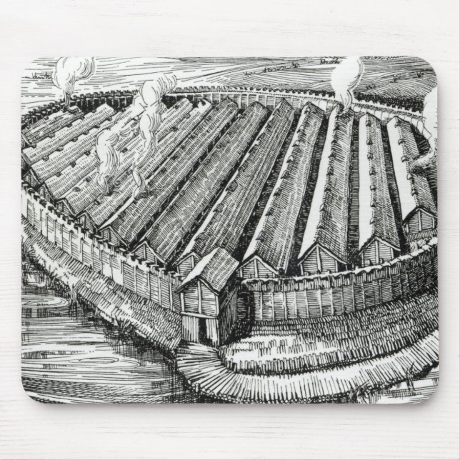 Rekonstruktion eines Eisenzeitalterdorfs bei Mousepad (Vorne)