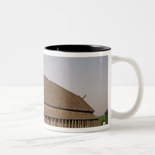 Rekonstruktion eines Viking-Hauses des 11. Zweifarbige Tasse