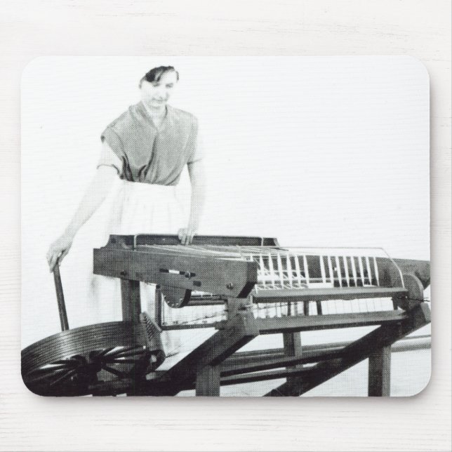 Rekonstruktion von Hargreavess 'spinnendem Jenny Mousepad (Vorne)