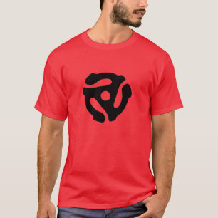 Rekordadapter-Shirt mit 45 U/min T-Shirt