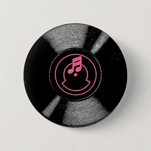 Rekordknopf Button (Vorderseite)