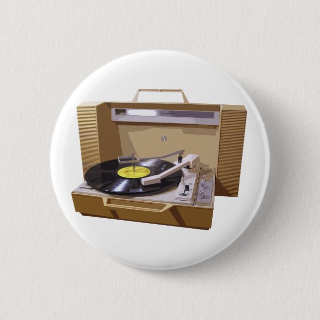 Rekordspielerknopf Button (Vorderseite)