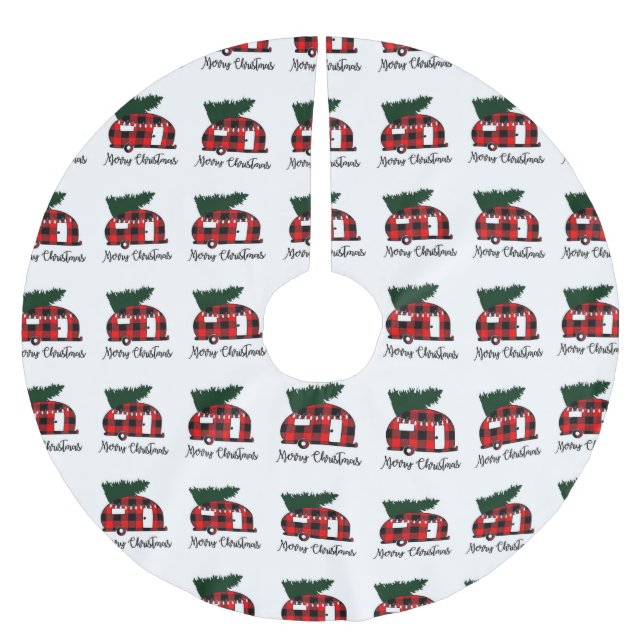 **REKREATIONSFAHRZEUGE** POLYESTER WEIHNACHTSBAUMDECKE (Vorderseite)