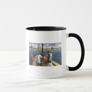 Rekruten lernen Semaphor-Signalgebung - US Navy Tasse