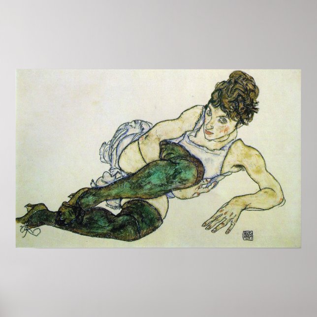 Rekrutiererin, Egon Schiele 24W x 15H Poster (Vorne)