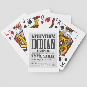 Rekrutierungspposter für die US-Volunteer Kavaller Spielkarten