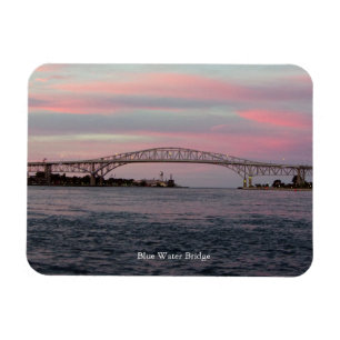 Rektangelmagnet der Blue Water Bridge Magnet