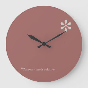 Relative Zeit-Sternchenuhrschablone Große Wanduhr