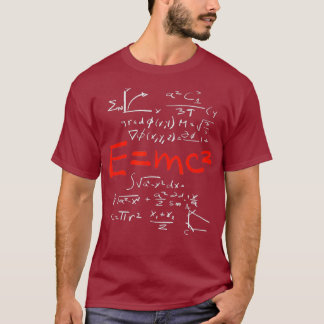 Relativitätstheorie E mc2 Theorie Gleichung Physik T-Shirt