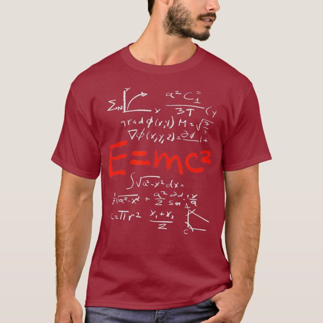 Relativitätstheorie E mc2 Theorie Gleichung Physik T-Shirt (Vorderseite)