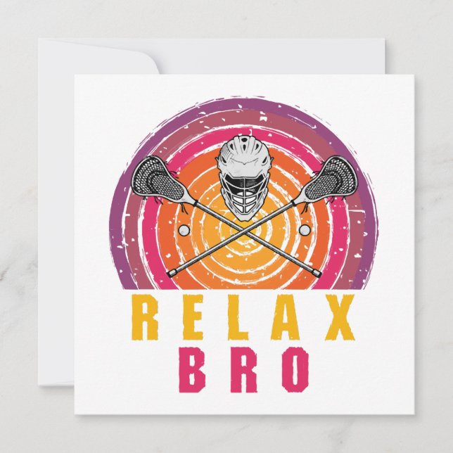 Relax Bro Lacrosse (Vorderseite)