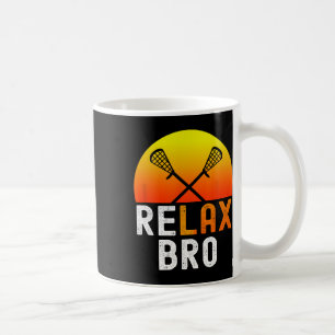 Relax Bro Stick Funny Lacrosse Player Game Kaffeetasse