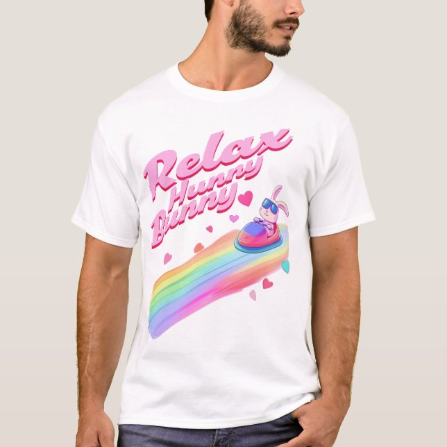 Relax Hunny Bunny Mens T-Shirt (Vorderseite)