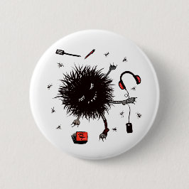 Relax Lazy Monster Niedlich Funny Button