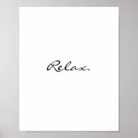 Relax Minimal Moderne Typografie