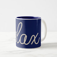 RELAX Nautic Rope on Navy Blue