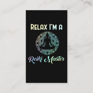 Relax Reiki Master Therapist Chakra Therapie Visitenkarte