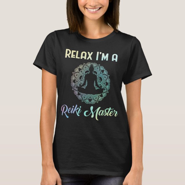 Relax Reiki Master Therapist Chakra Therapy T-Shirt (Vorderseite)