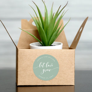 Relax Script Gelassen Liebe Grow Editable Color We Runder Aufkleber