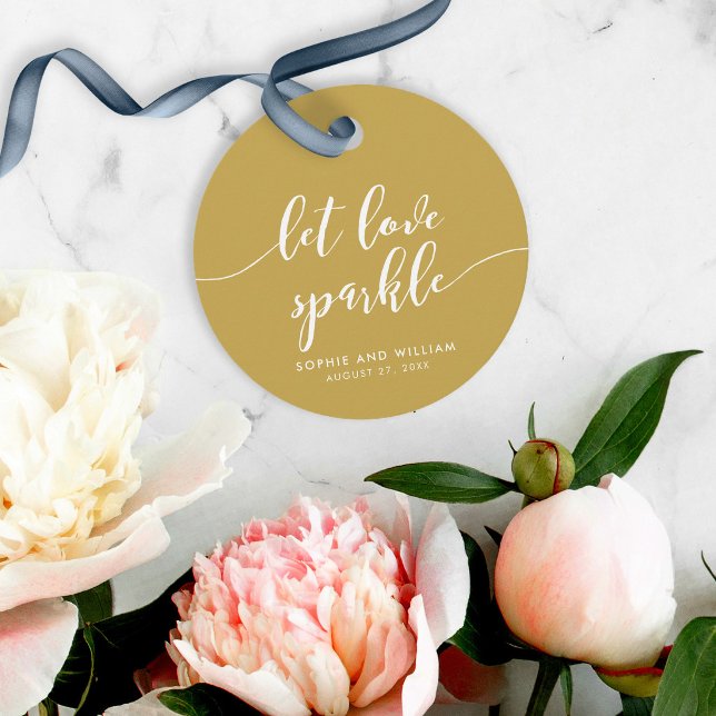Relax Script Gelassen Liebe Sparkle Custom Color W Geschenkanhänger (Von Creator hochgeladen)