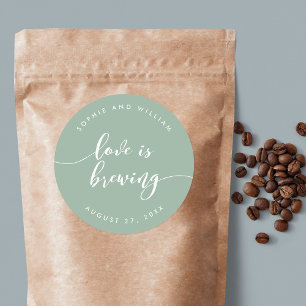 Relax Script-Liebe ist das Brennen von benutzerdef Runder Aufkleber