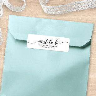 Relax-Script-Minze zum Gastgeschenk Hochzeit-Label