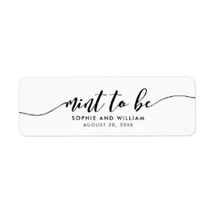 Relax-Script-Minze zum Gastgeschenk Hochzeit-Label