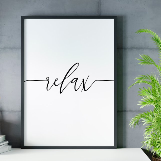 Relax Scripture Badezimmer Wand Kunstposter Poster (Von Creator hochgeladen)
