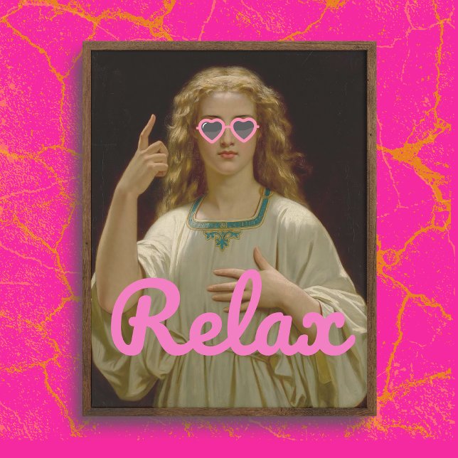 RELAX Veränderter Vintage-Kunstposter Poster (Von Creator hochgeladen)